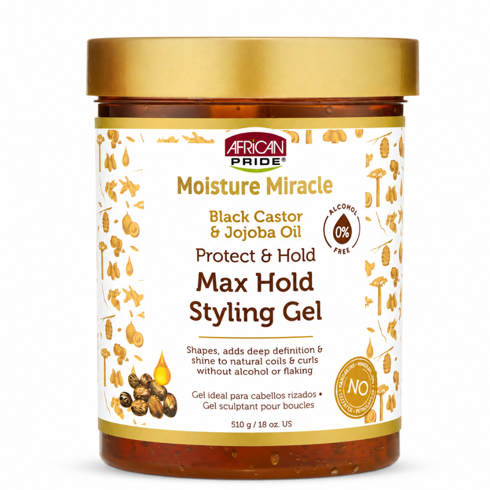 African Pride Moisture Miracle Black Castor & Jojoba Oil Gel 510g