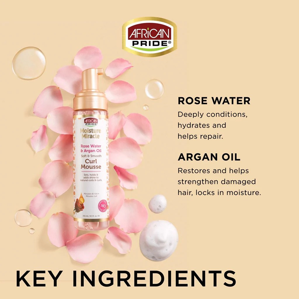 African Pride Moisture Miracle Curl Mousse 251ml-Styling Mousse-Aladin Beauty