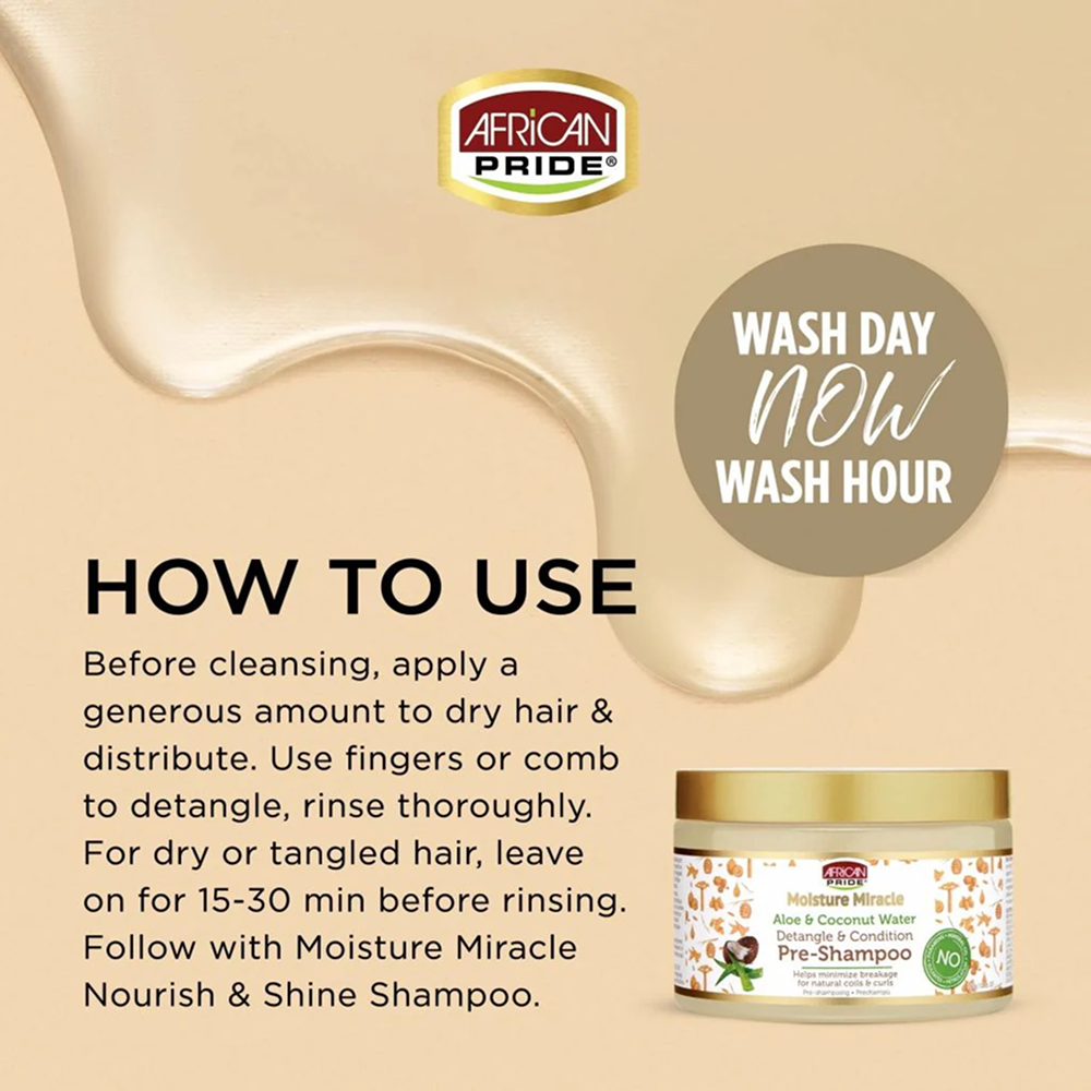 African Pride Moisture Miracle Pre-Shampoo 340g-Pre-Shampoo-Aladin Beauty