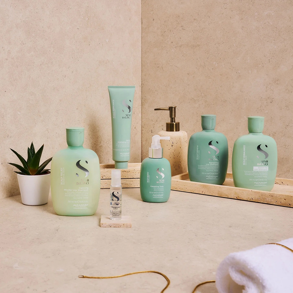 Alfaparf Semi Di Lino Scalp Rebalance Purifying Low Shampoo 250ml-Scalp Care Shampoo-Aladin Beauty