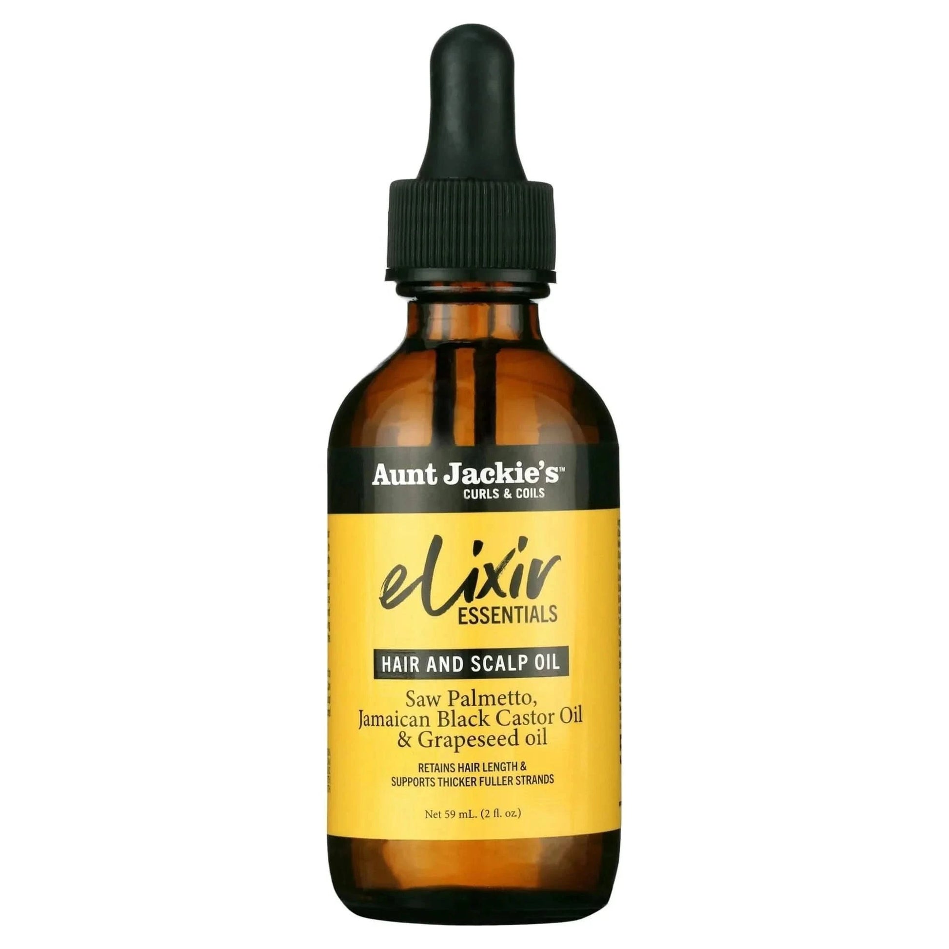 Aunt Jackie's Elixir Essentials Hair and Scalp Oil Saw Palmetto 59ml - Aladin Beauty