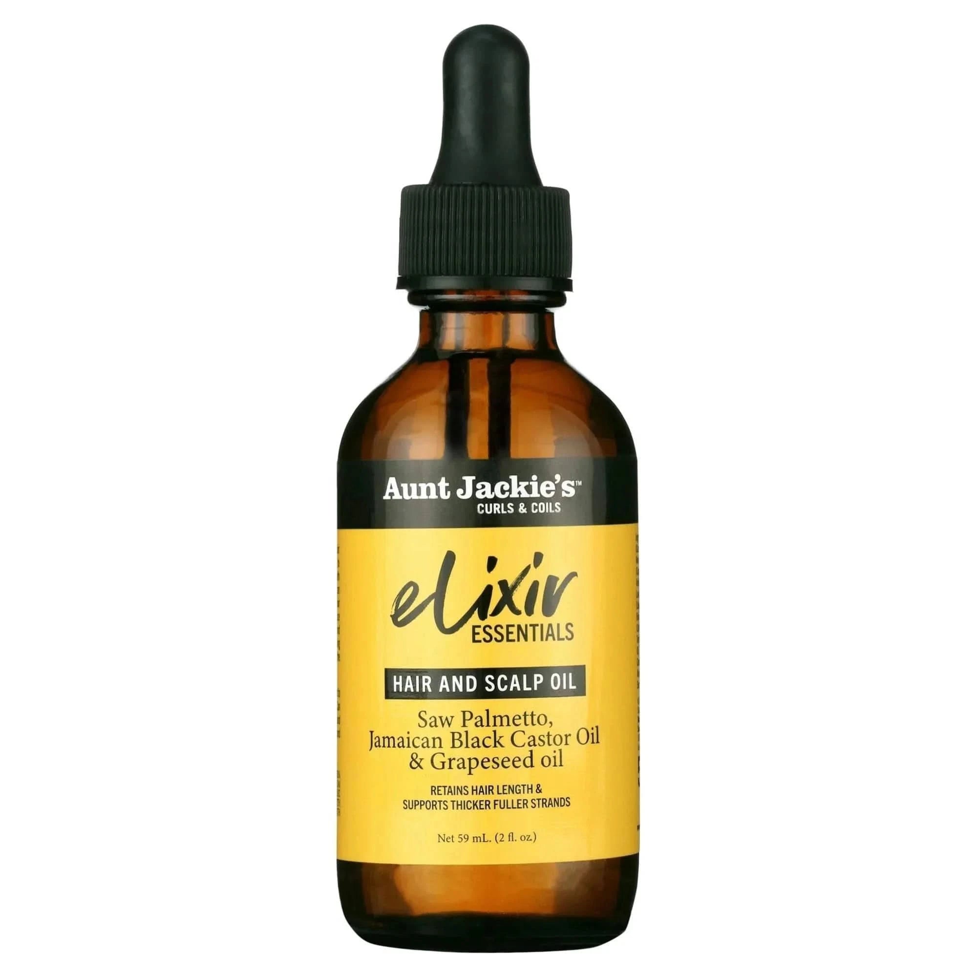 Aunt Jackie's Elixir Essentials Hair and Scalp Oil Saw Palmetto 59ml - Aladin Beauty