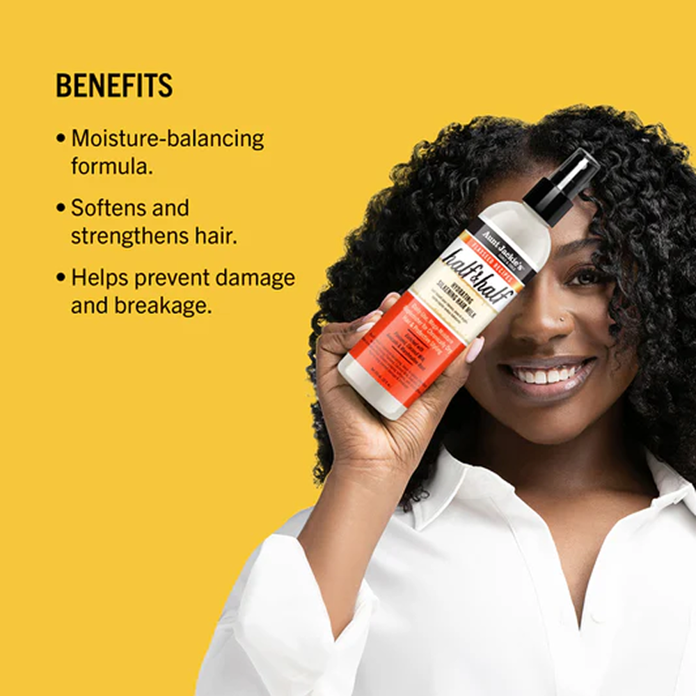 Aunt Jackie's Flaxseed Half & Half Hydrating Silkening Hair Milk 355ml