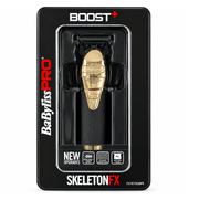 BaByliss PRO SkeletonFX Gold Cordless Beard Trimmer for Men – Black Grip