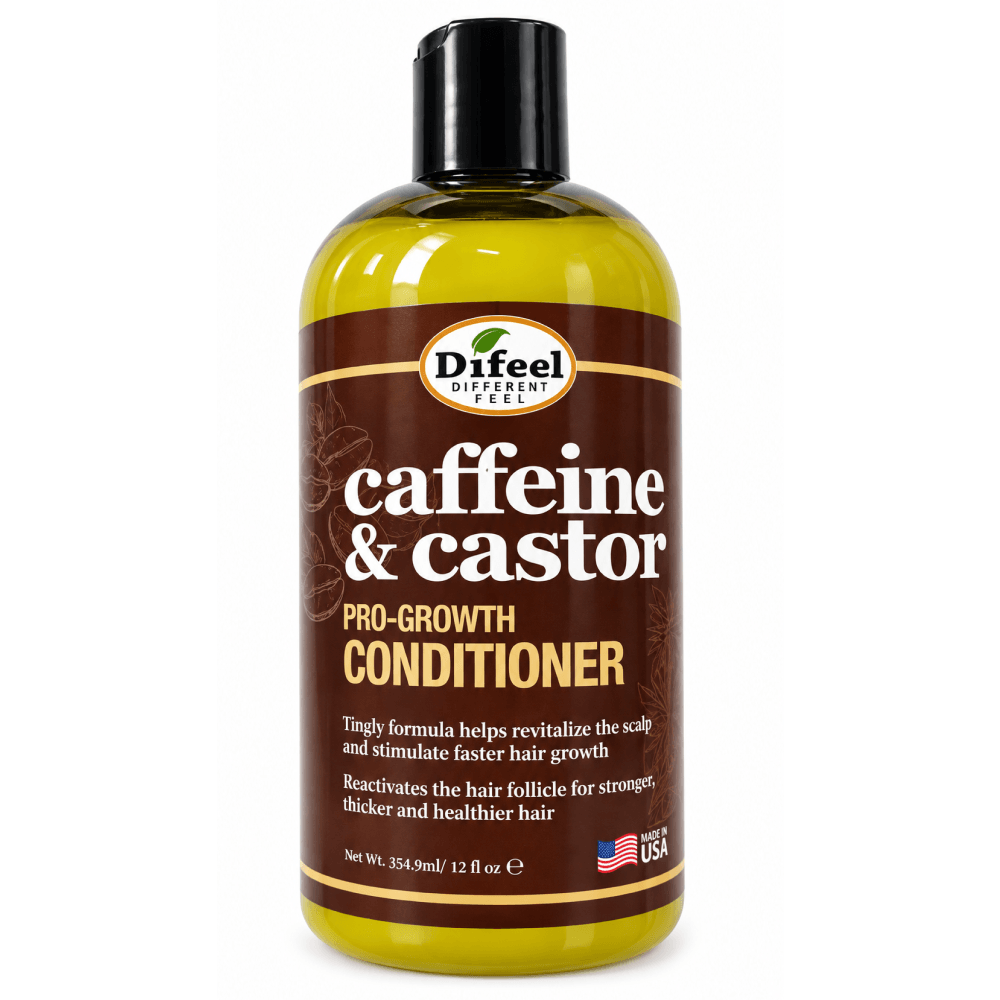 Difeel Caffeine and Castor Faster Growth Conditioner 12oz