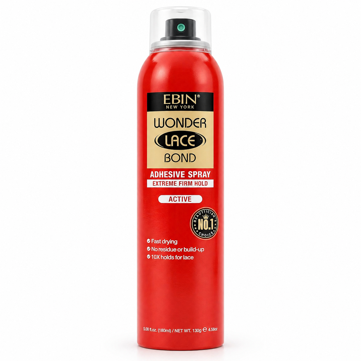 Ebin Wonder Lace Bond Spray Extreme Firm Hold Active 180ml