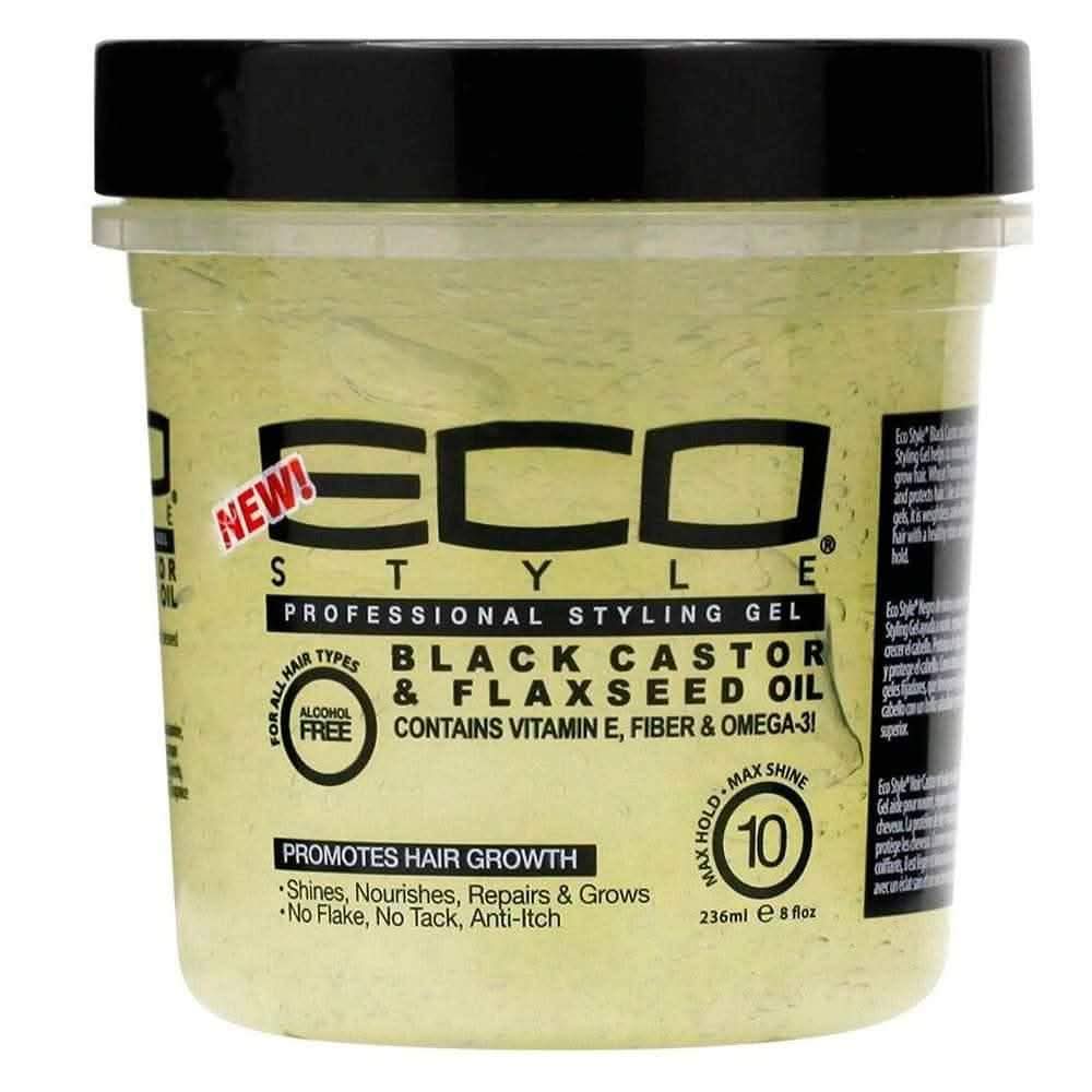 Eco Style Gel Black Castor & Flaxseed Oil