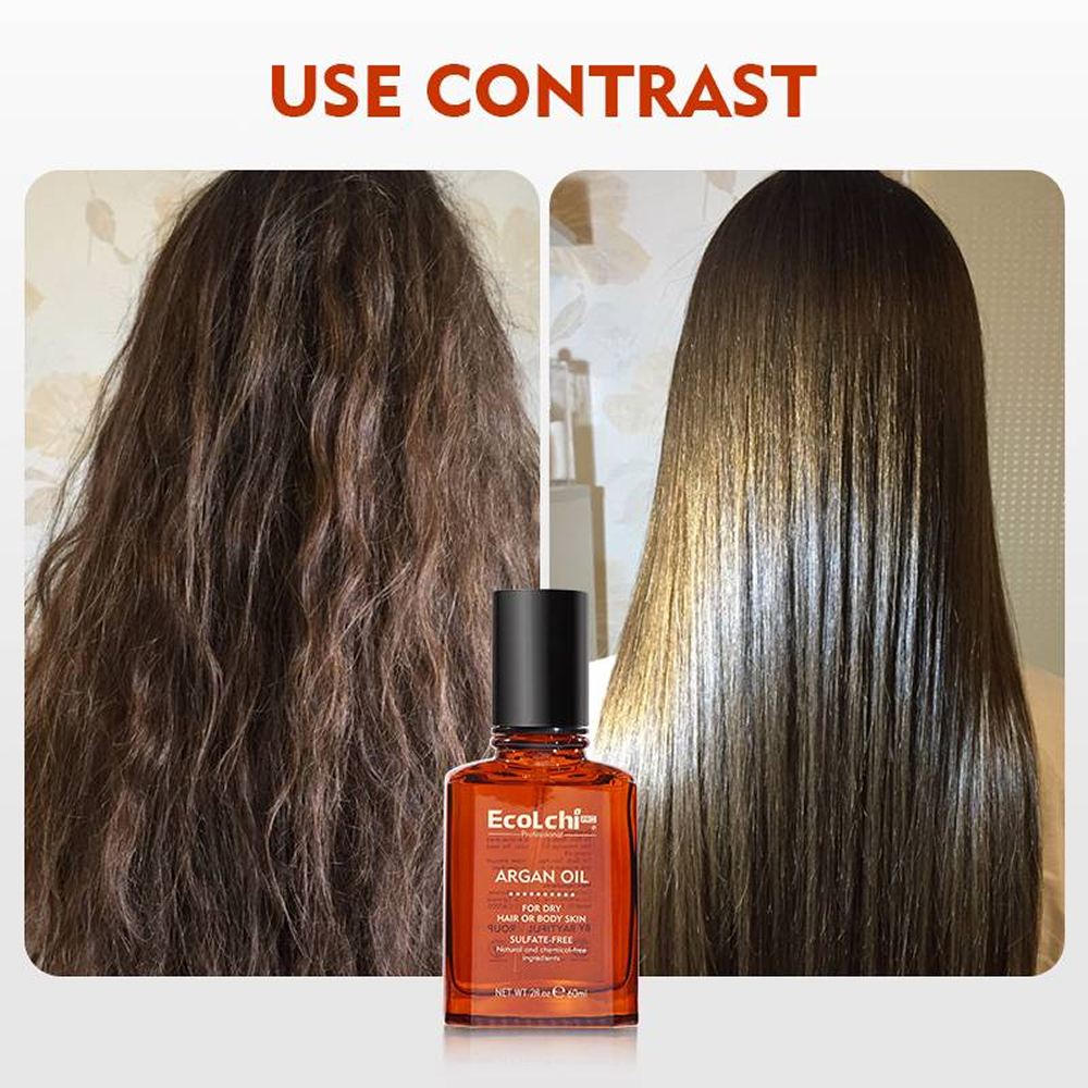 Ecolchi Hair & Skin Oil with Collagen, Shea Butter & Argan Oil 60ml