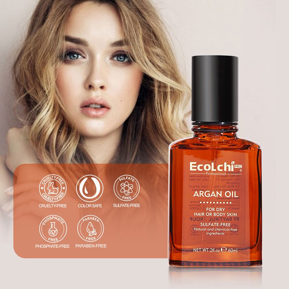 Ecolchi Hair & Skin Oil with Collagen, Shea Butter & Argan Oil 60ml