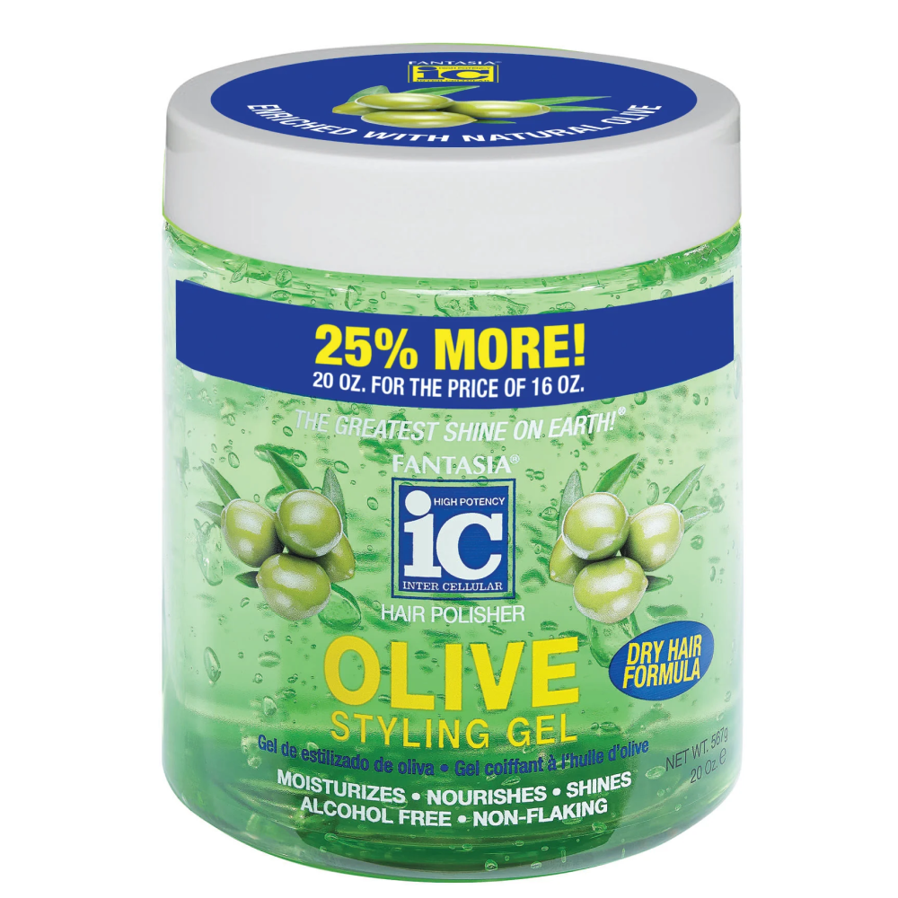 Fantasia IC Olive Oil Styling Gel 16oz-All-Aladin Beauty