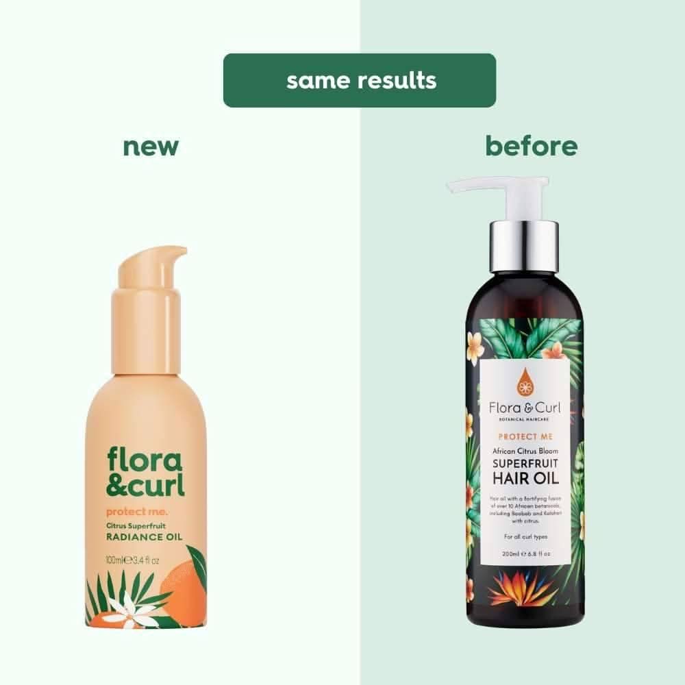 Flora & Curl Protect Me Citrus Superfruit Radiance Oil 100ml
