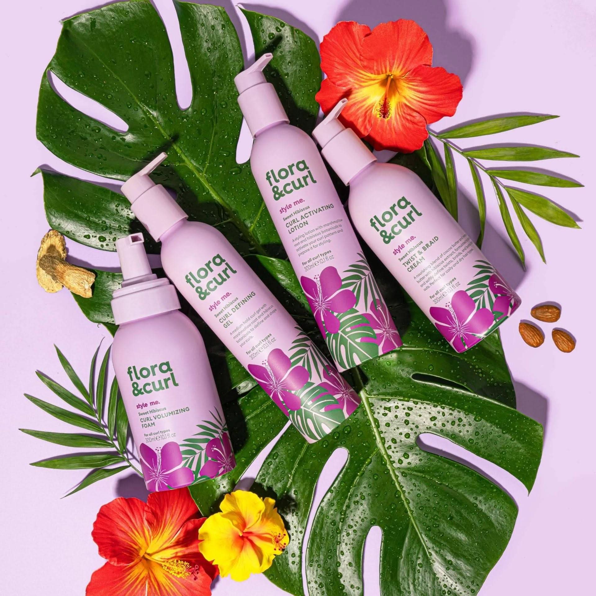 Flora & Curl Style Me Sweet Hibiscus Curl Volumizing Foam 300ml