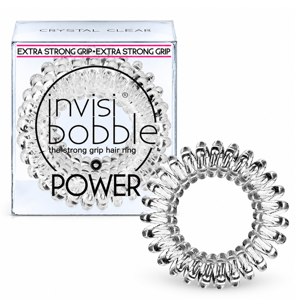 Invisibobble Power Crystal Clear Strawberry-Hair Ties-Aladin Beauty