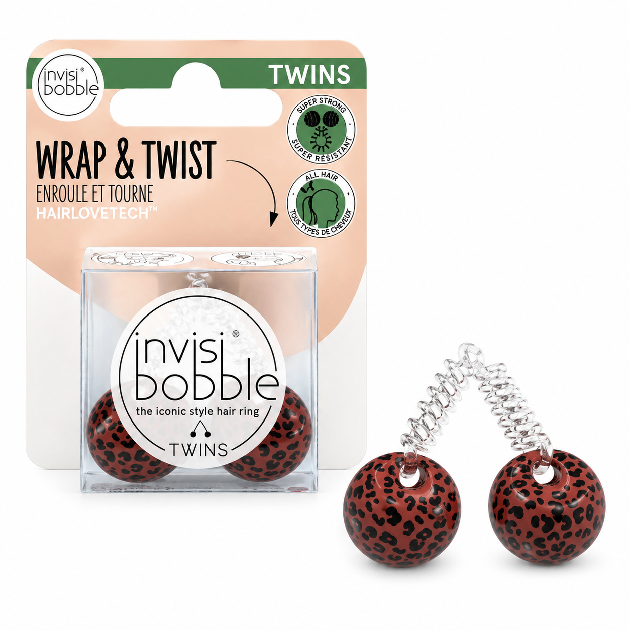 Invisibobble Original Twins Purrfection Strawberry-Hair Ties-Aladin Beauty