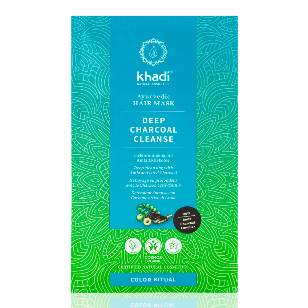 Khadi Ayurvedic Hair Mask Deep Charcoal Cleanser 50g