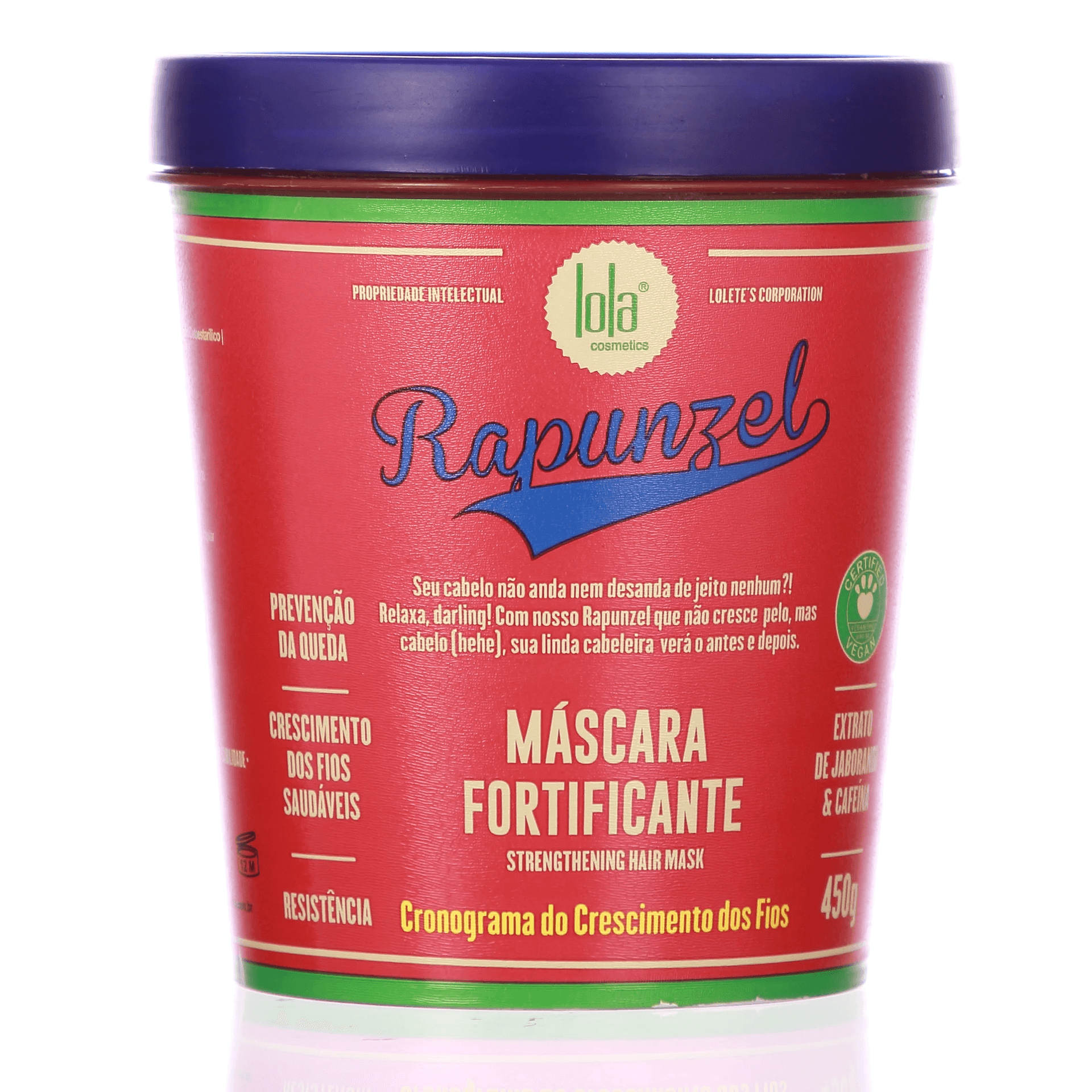 Lola Cosmetics Rapunzel Máscara Fortificante 450g - Aladin Beauty