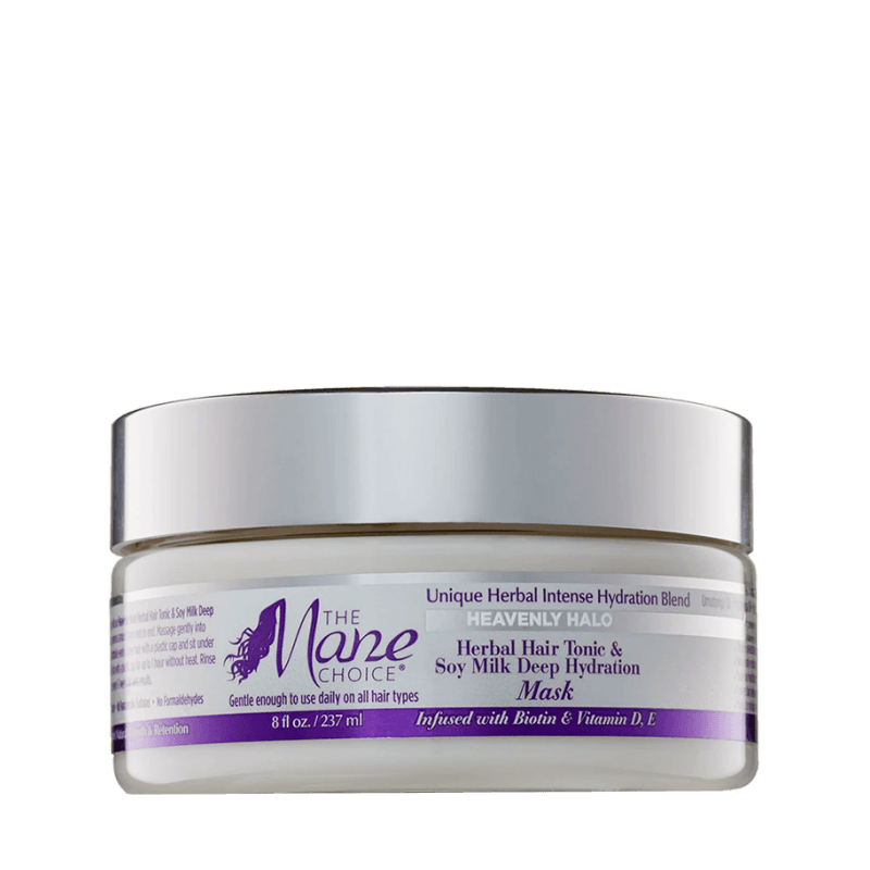 The Mane Choice Heavenly Halo Herbal Hair Tonic& Soy Milk Deep Hydrating Hair Mask 237ml - Aladin Beauty