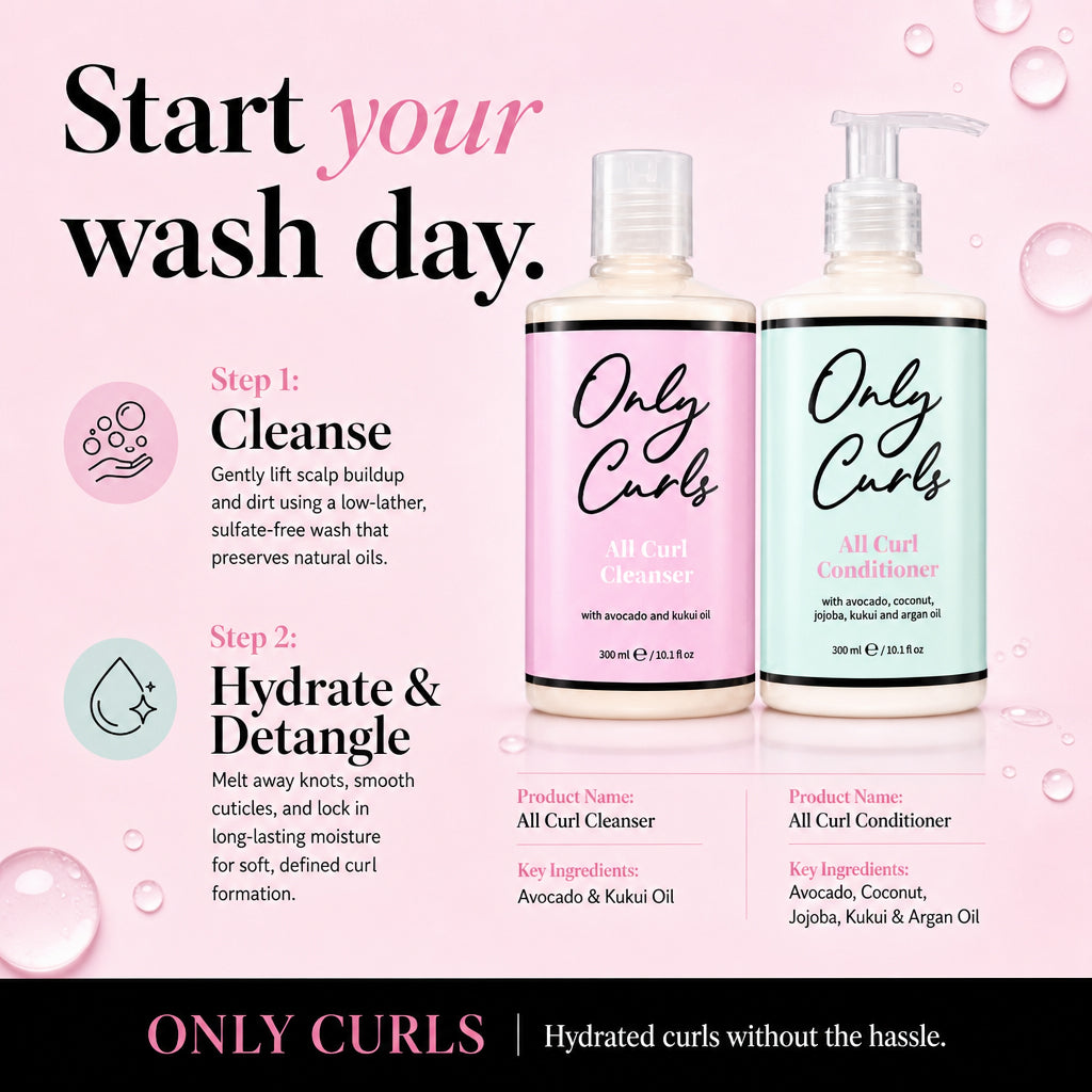 Only Curls Hydrating Shampoo & Conditioner Duo