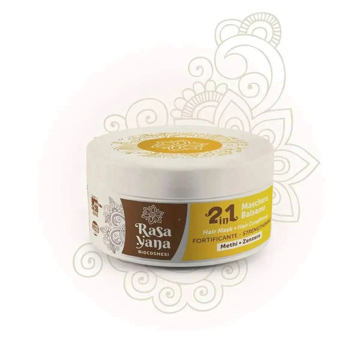 Rasayana Biocosmesi 2in1 Maschera Balsamo Hair Conditioner Fortificante - Aladin Beauty