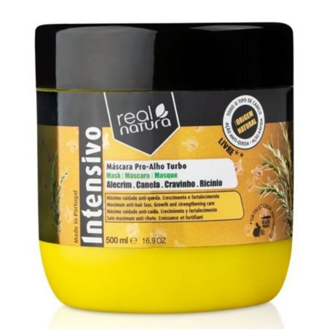 Real Natura Mascara Pro-Alho Turbo 500ml-Hair Mask-Aladin Beauty