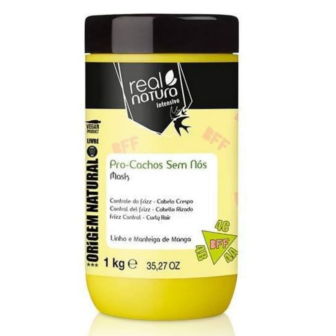 Real Natura Pro-Knotless Curls Mask 1kg-Hair Mask-Aladin Beauty