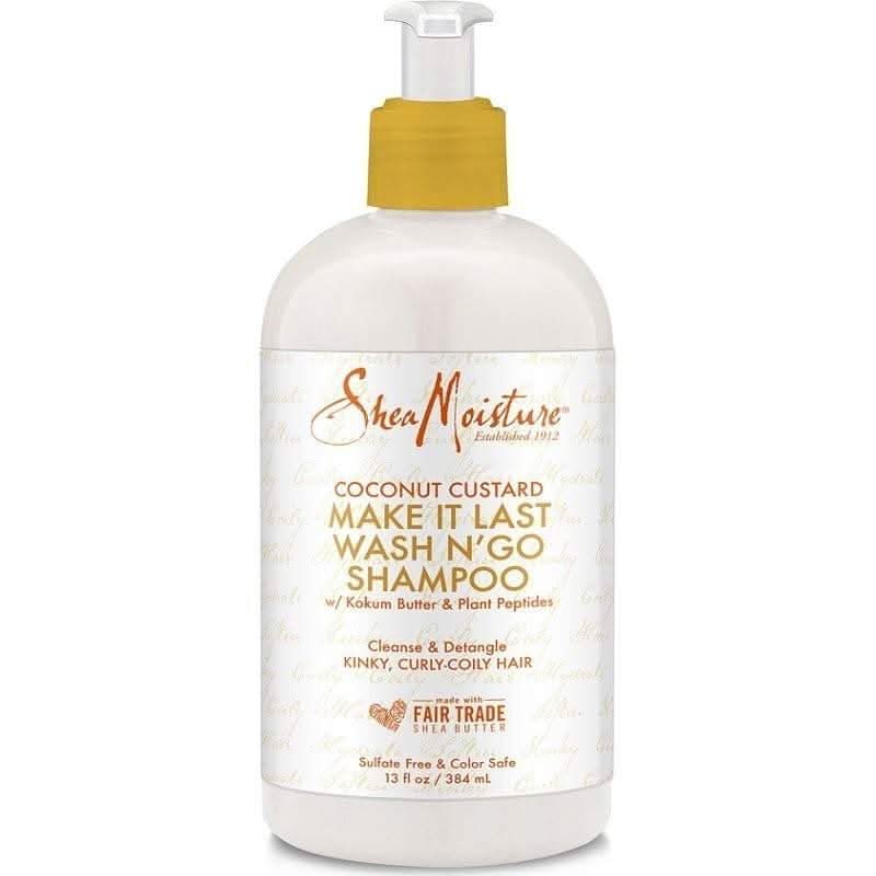 Shea Moisture Coconut Custard Make It Last Wash N´ Go Shampoo 384ml - Aladin Beauty