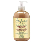 Shea Moisture Jamaican Black Castor Oil Strengthen & Restore Conditioner 384ml, light brown bottle with pump.