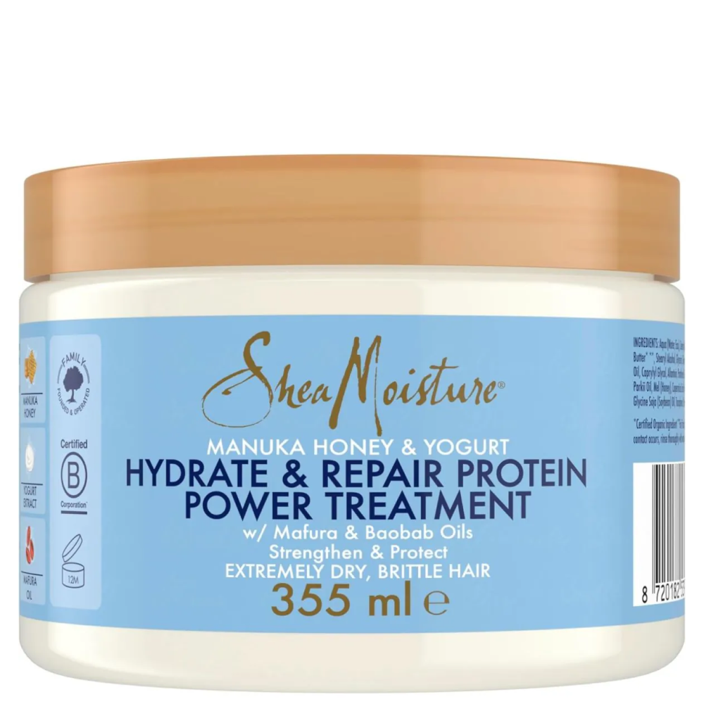 Shea Moisture Manuka Honey & Yogurt Hydrate + Repair Protein Power Treatment 355ml