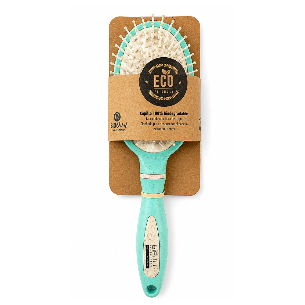 Bifull Bio Oval Pastel Brush 100% Biodegradable Wheat Fiber