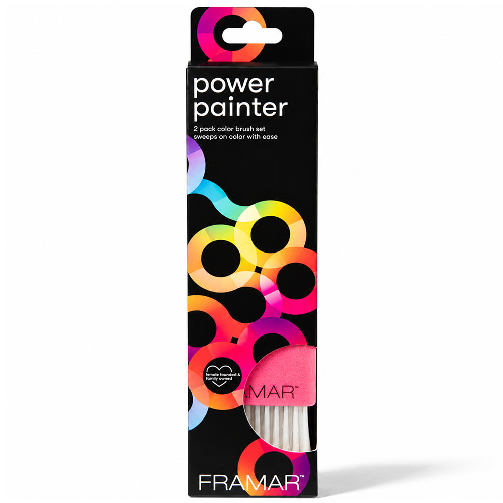 Framar Power Painter Brush Set Pink and Black