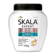White Skala Expert Vitamin Bomb 1000g hair treatment cream with black lid and colorful label.