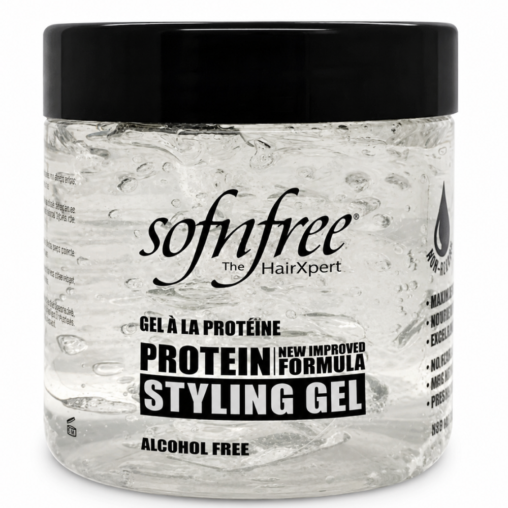Sof n'free Styling Gel Clear Protein 33.8oz-All-Aladin Beauty