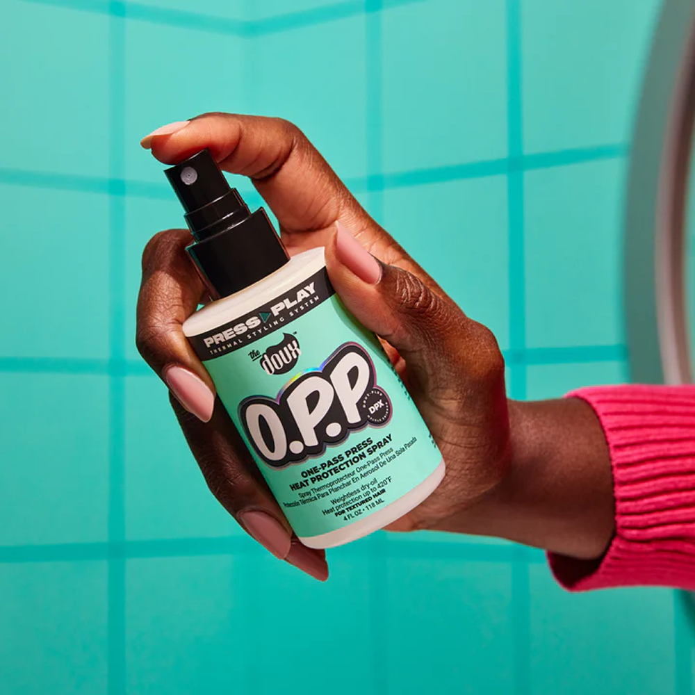 The Doux Press Play O.P.P. One Pass Heat Protectant Spray 118ml-Heat Potector-Aladin Beauty