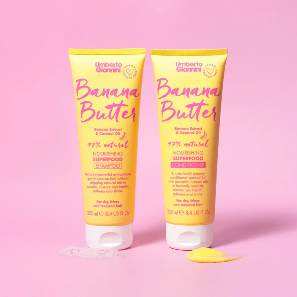 Umberto Giannini Banana Butter Nourishing Superfood Shampoo 250ml