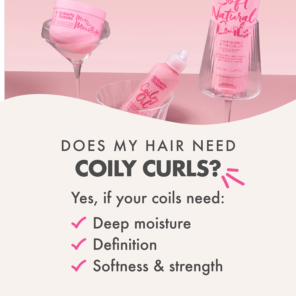 Umberto Giannini Coily Oil Nourishing & Defining Oil 100ml-Hair Oil-Aladin Beauty