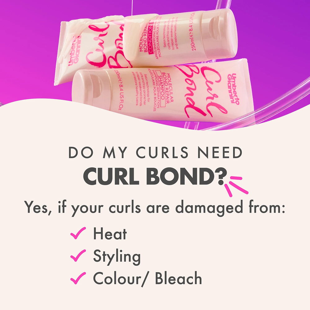 Umberto Giannini Curl Bond Shampoo 250ml-Nourishing Shampoo-Aladin Beauty