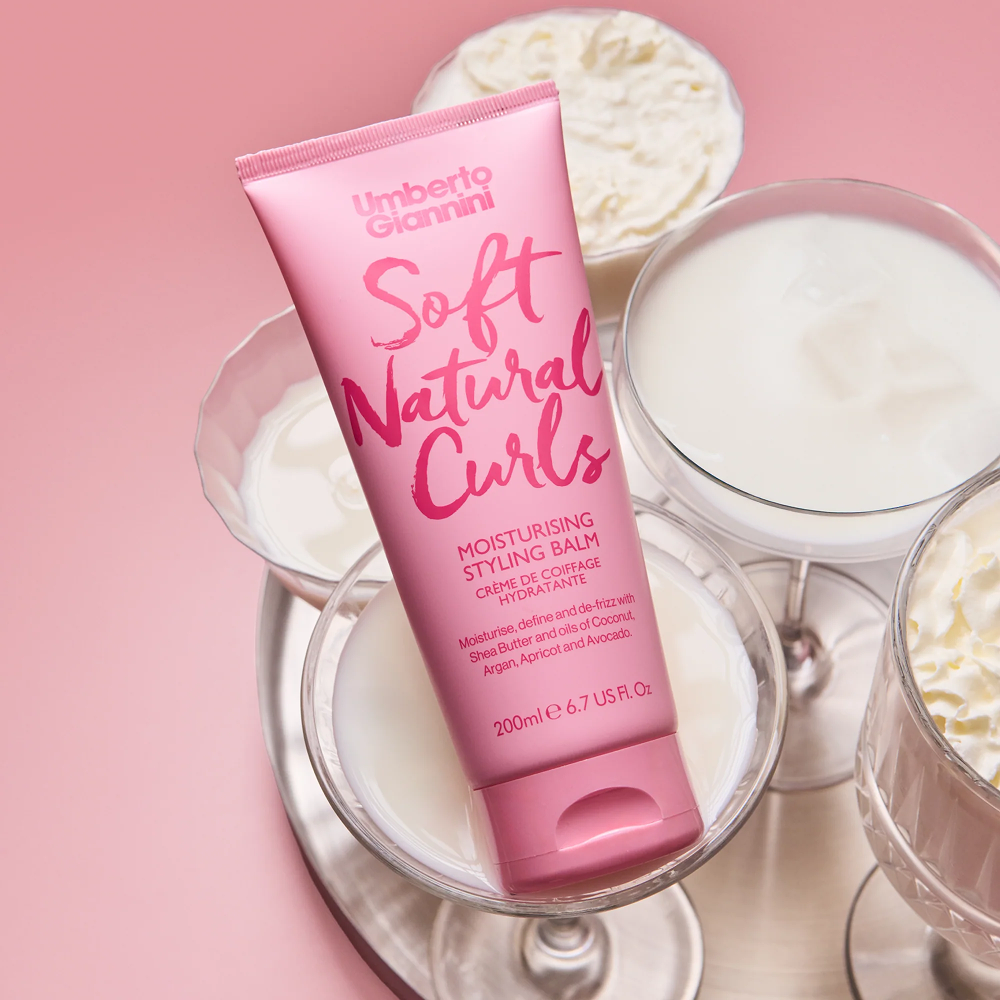 Umberto Giannini Soft Natural Curls Moisturising Styling Balm 200ml-Styling Cream-Aladin Beauty