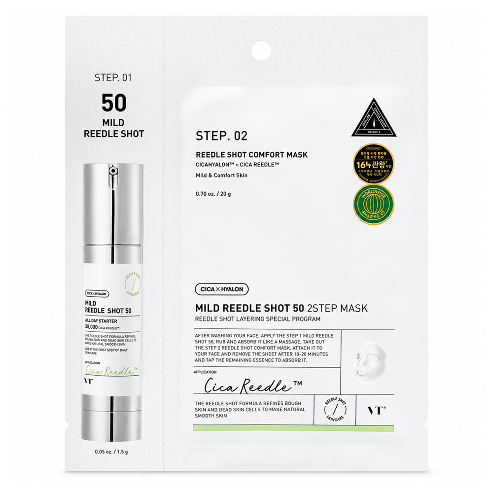 Vt Cosmetics Mild Reedle Shot 50 2-Step Mask - 1pc
