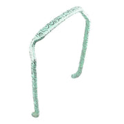 Zazzy Bandz Silver Swirls on Blue