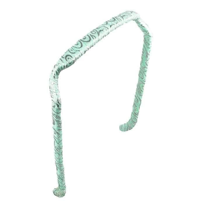 Zazzy Bandz Silver Swirls on Blue