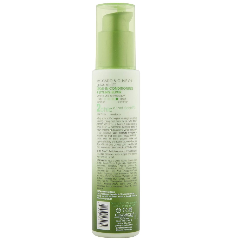 Giovanni 2Chic Ultra Moist Leave-In Conditioning & Styling Elixir 4oz