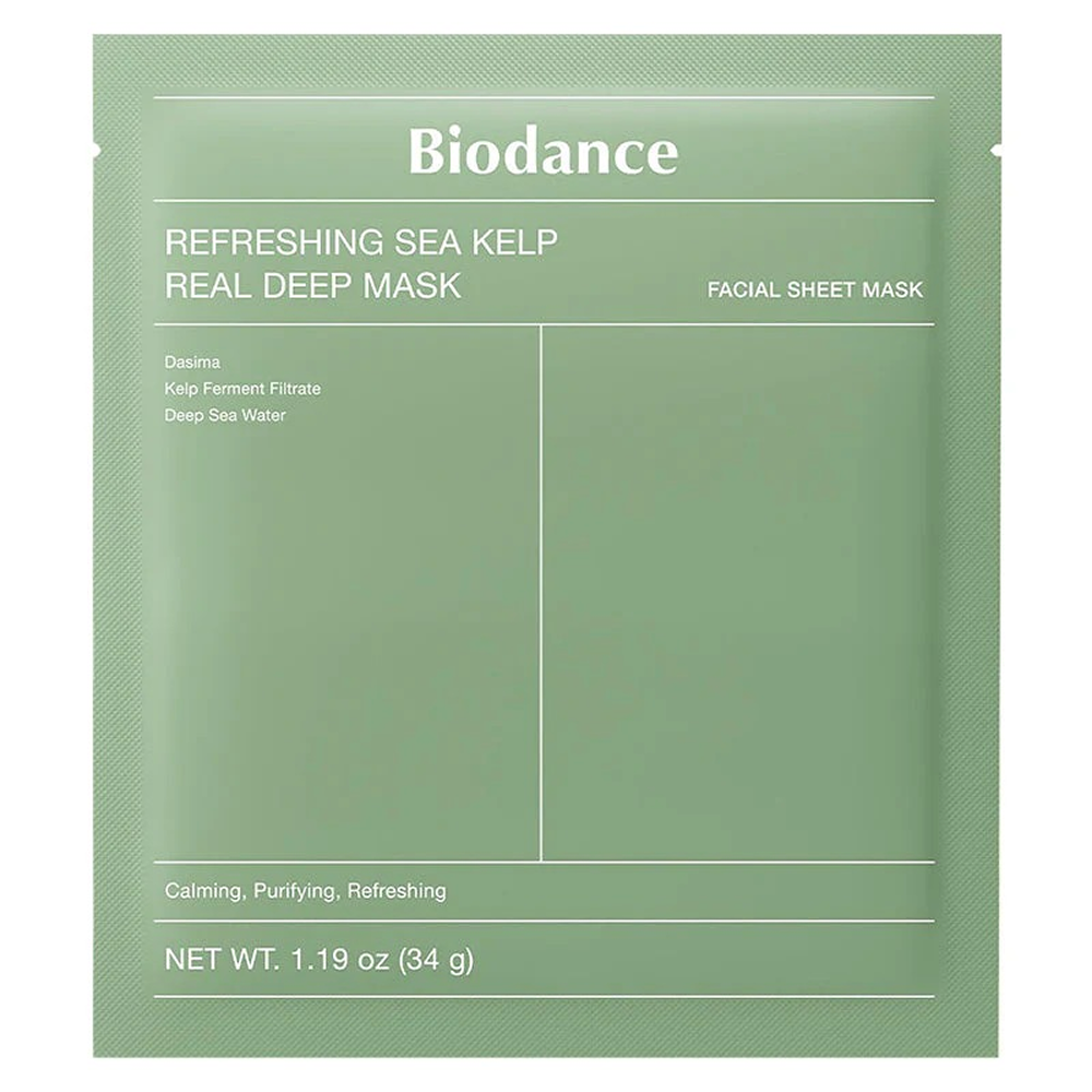 Biodance Refreshing Sea Kelp Real Deep Mask 1 Box 34g X 4 Pieces