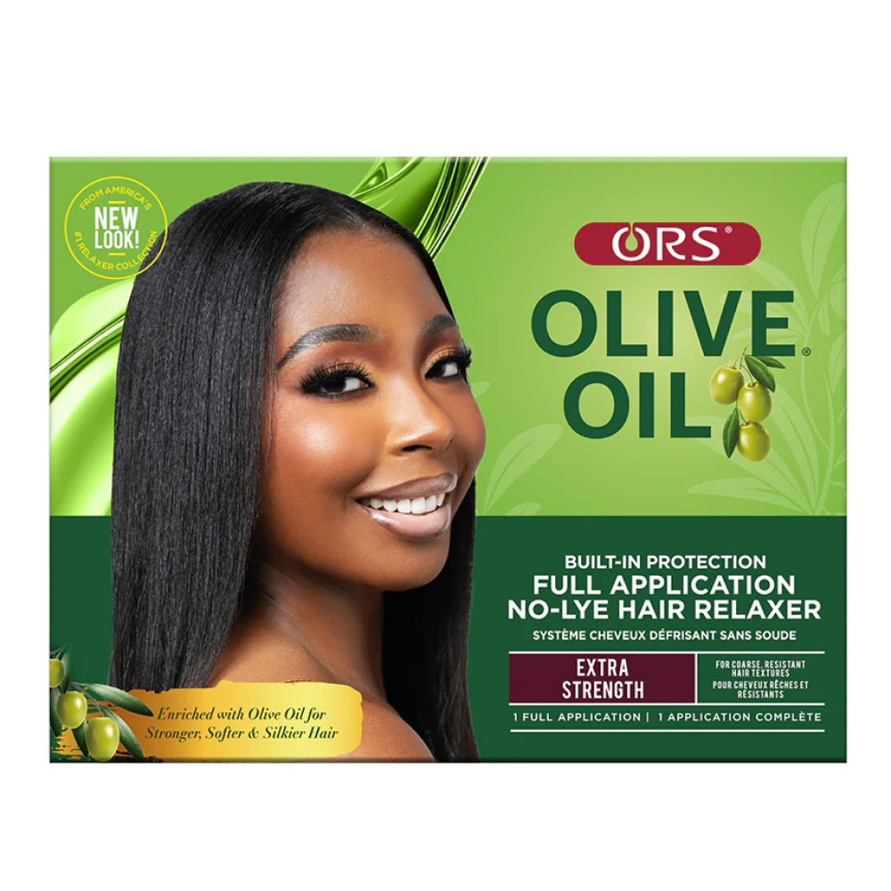 Ors Olive Oil Full Application No-Lye Hair Relaxer Extra-Strength Kit