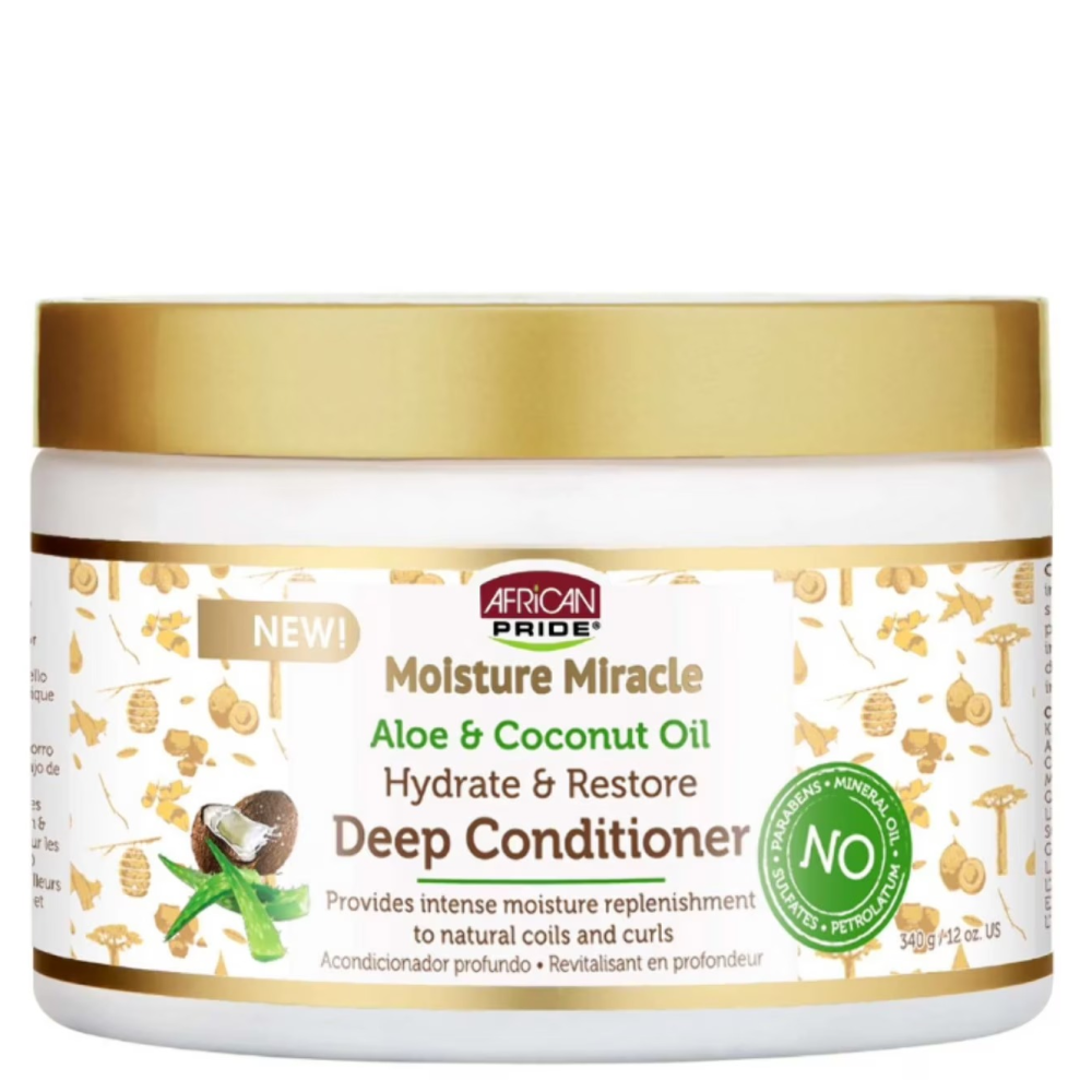 African Pride Moisture Miracle Deep Conditioner 12oz-All-Aladin Beauty