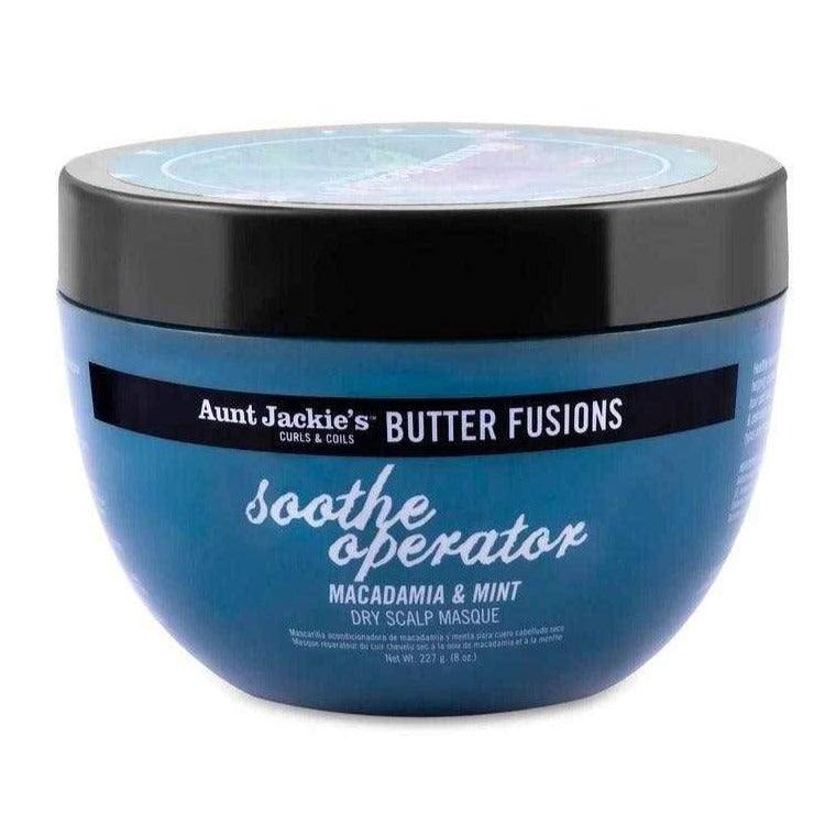 Aunt Jackie's Butter Fusions Soothe Operator Macadamia & Mint Mascarilla 227g - Aladin Beauty