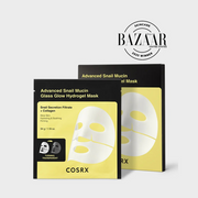 Cosrx Advanced Snail Mucin Glass Glow Hydrogel Face Masks 34g | Pack Of 3