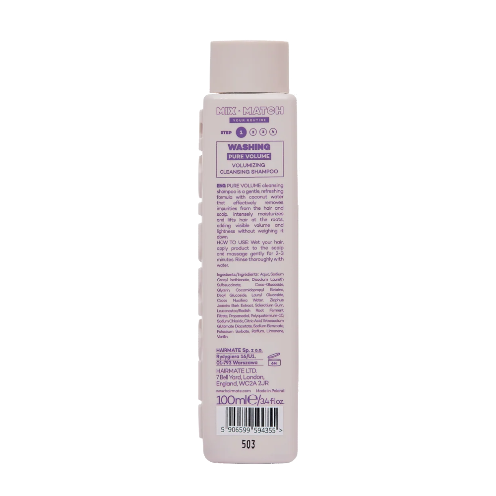 Hairmate Pure Volume Shampoo Mini 100ml-Volumizing Shampoo-Aladin Beauty