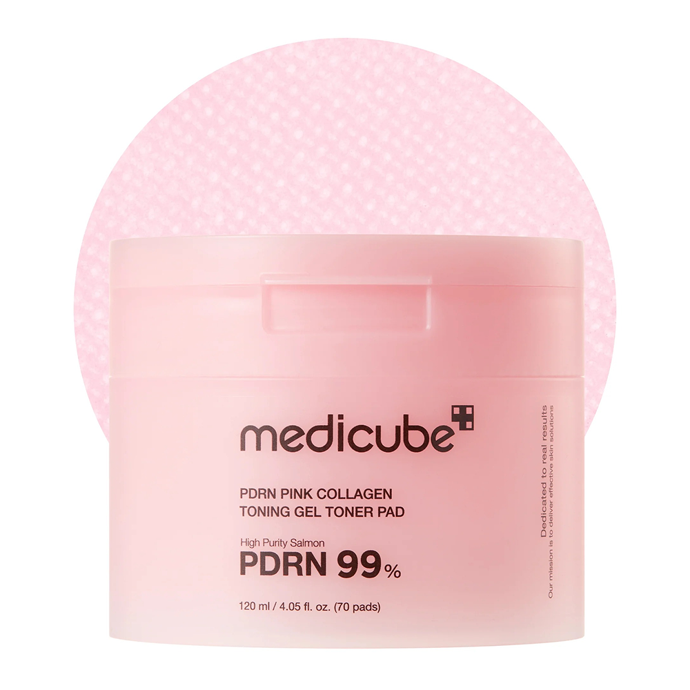 Medicube Pdrn Pink Collagen Toning Gel Toner Pad 70Pads-Collagen Pads-Aladin Beauty