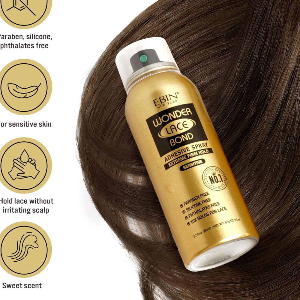 Ebin Wonder Lace Bond Spray Sensitive 180ml-All-Aladin Beauty