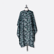 Bifull Black Cutting Cape with Leaf Design